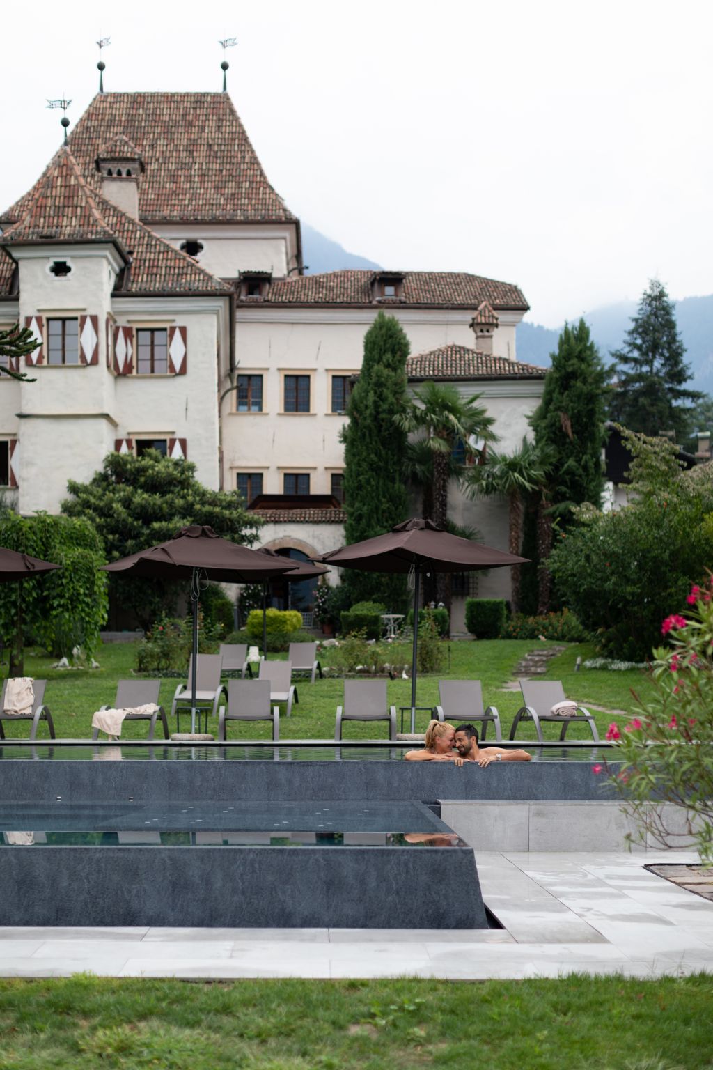 Ausblick auf das Hotel (Castel Rundegg)