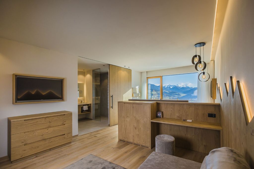 Gemütliche Dolomites Sauna Suite ©Manuel Kottersteger (Alpin Panorama Hotel Hubertus)
