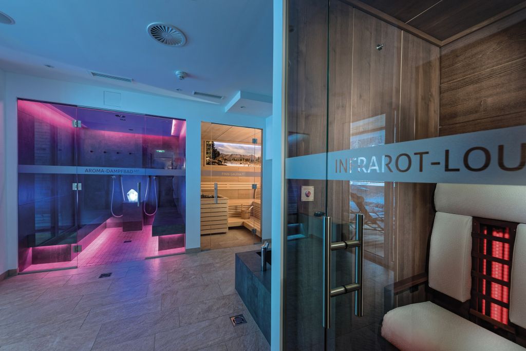 Infrarot-Lounge in der SpaMOUNT (Das SeeMOUNT Superior Active Nature Resort)