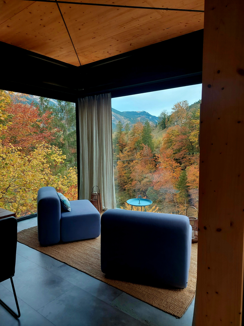 Atemberaubender Ausblick aus dem Zimmer (Fourelements)