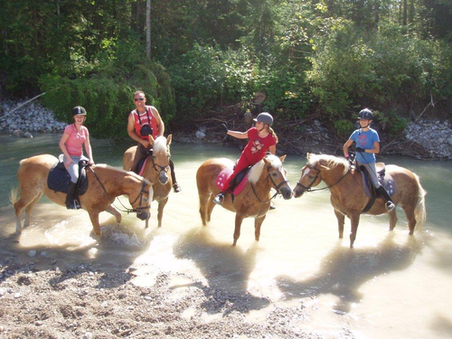Ausritt mit den Kindern (Peternhof)