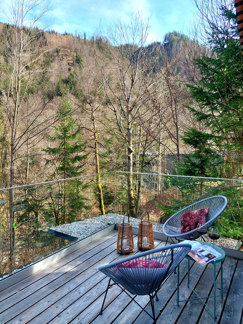 Entspannung mitten im Grünen im Haus Feuer (Fourelements)