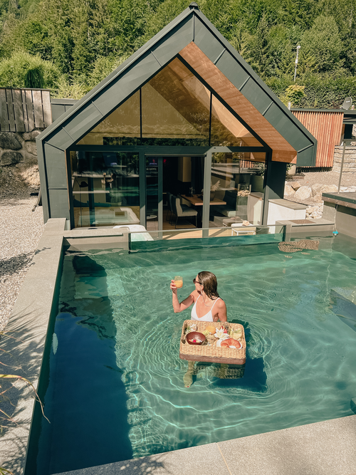 Frühstück im Pool genießen im Haus Eisvogel (Fourelements)