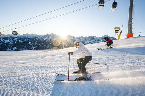 Herrliches Wetter beim Skifahren (c) wisthaler.com (Dolomitenregion Kronplatz)