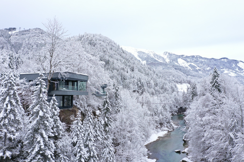 Luftaufnahme des Chalets © Fourelements