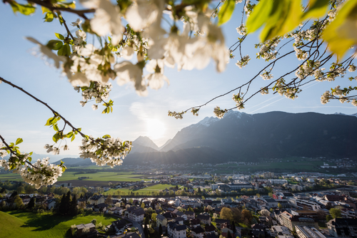 Schöne Aussicht auf die Altstadt (Silberregion Karwendel)