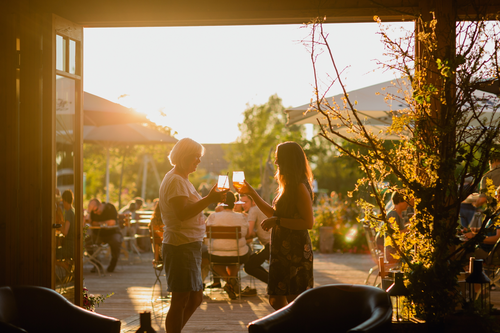 Sicht aus dem Huckenhamerstadl (Vital CAMP Bayerbach)