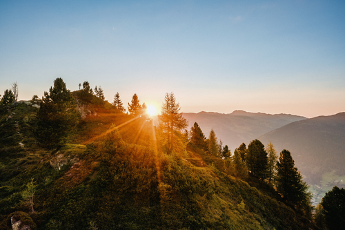Sonnenuntergang im Pinzgau (Wildkogel Arena Neukirchen &amp; Bramberg)