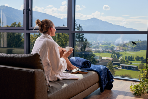 Traumhafter Ausblick vom Ruheraum © Michael Huber (Hotel Panorama Royal)