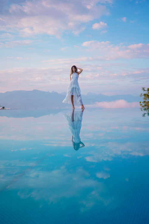 Verzaubernde Stimmung am Infinity Pool © Isabela Danev (Tratterhof)