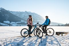 Biken im Winter (c) Mathäus Gartner (Das Walchsee Aktivresort)