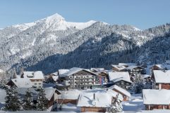Blick auf das Hotel Gorfion Familotel (Gorfion Familotel Liechtenstein)