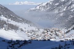 Blick über den Nebel (Gorfion Familotel Liechtenstein)