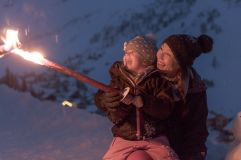 Fackelwanderung mit den Kleinen (Gorfion Familotel Liechtenstein)