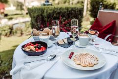 Genussvoller Kaffee und Snacks (Castel Rundegg)