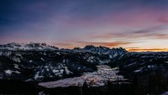 Gosau bei Abenddämmerung (Vitalhotel Gosau)