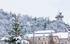 Grazer Schlossberg im Winter (Hotel Ramada Graz)