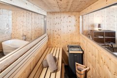 Holzveredelte Sauna für kalte Tage (c) Jukka Pehkonen (Sportresidenz Zillertal)