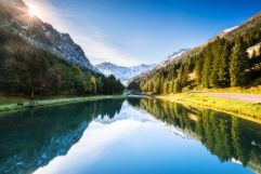 Sonnenaufgang Gänglesee (Liechtenstein Marketing)