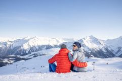 Toller Ausblick auf die Skipiste (c) shootandstyle.com (Biohotel Castello Königsleiten)