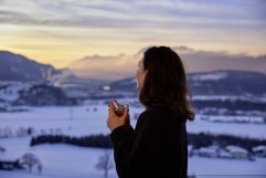 Winterpanorama bei einer Tasse Tee genießen (Panorama Royal)