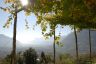 Ausblick über Dorf Tirol bei Meran (Hotel Ansitz Golserhof)