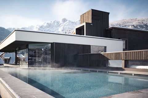 Beheizter Rooftop-Pool im Winter (c) Kottersteger (Alpinhotel Keil)