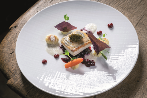 Köstliche Fischkreation (Wellnessresidenz Schalber)